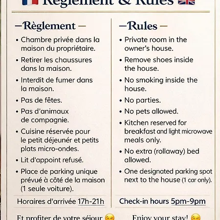 Privatunterkunft Cosy Avec Petit-dejeuner Inclus Parking Prive & Box Velo Sur La Route Des Vins